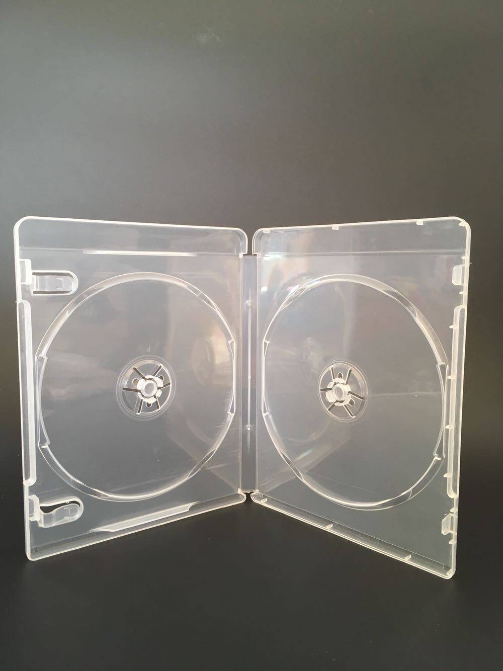 11mm transparent blue - light box double - sided blue - ray box plastic transparent disc box
