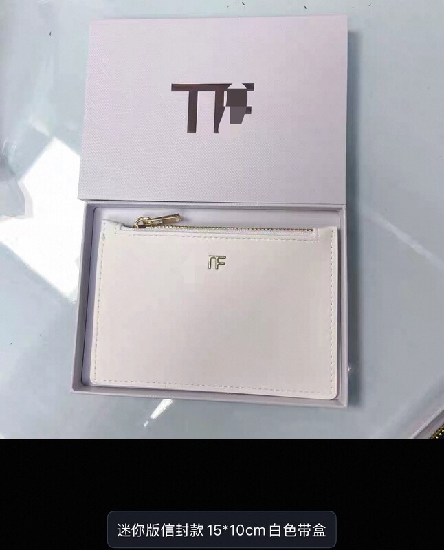 High-End Card Holder, Coin Purse, Document Holder, White Pu Envelope Bag, Ultra-Thin, Stylish, with Box