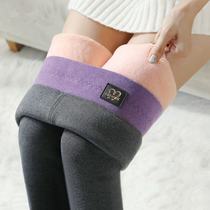 Special Cabinet Beating Underpants Woman Autumn Winter Cashmere Plus Suede Thickened Warm High Waist Closing inside and outside wearing all-cotton pantyhose