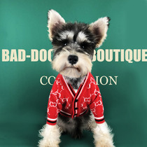 Pooch New Year clothes Mao Xuanery Sweaters Cardiovert Teddy Biummy Bears Autumn winter Fashion Pets Kitty clothing