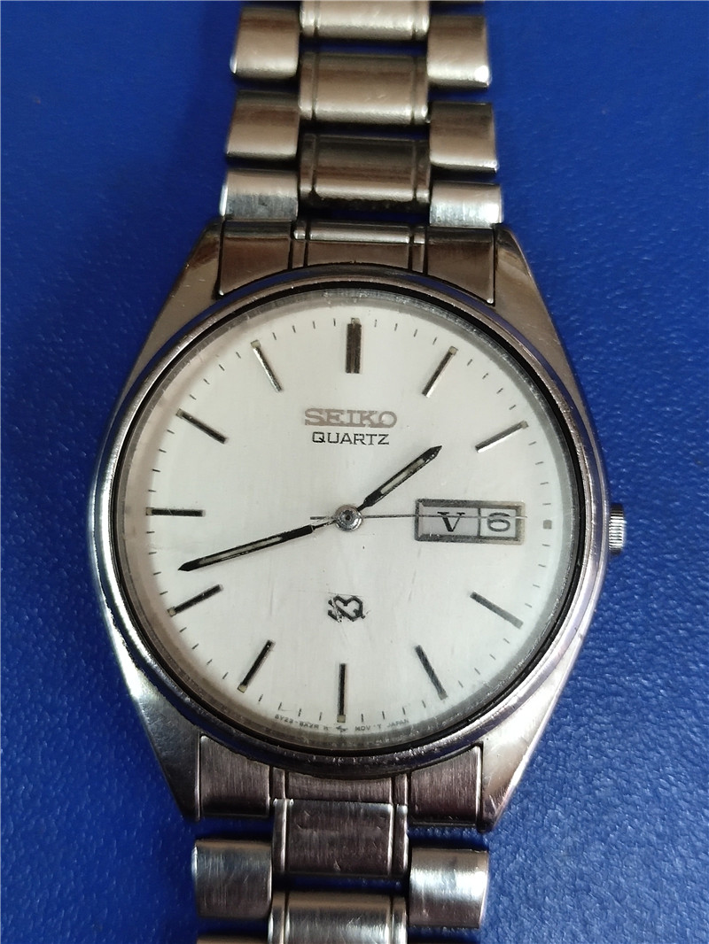 Japan Seiko SQ bi-calendar men's quartz watch model 5Y23A