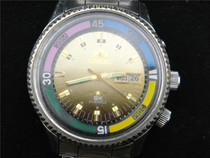 Good yellow-faced double calendar automatic and rare double Lion Air bully mechanical watch
