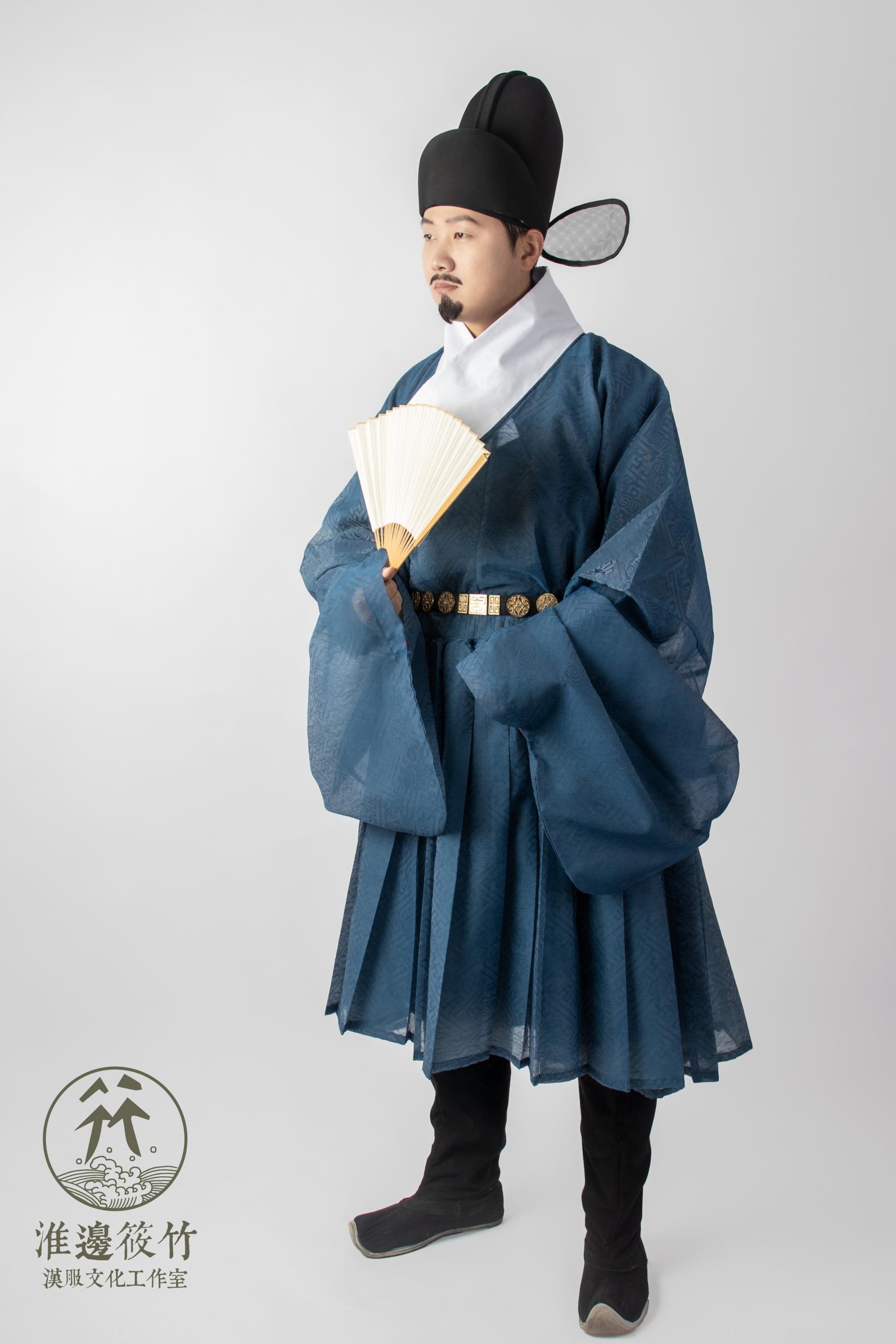 Huai - bei Xinzuo Hanclo Dark tailored ) Ming Dynasty traditional clothing horse tracking and sampling system