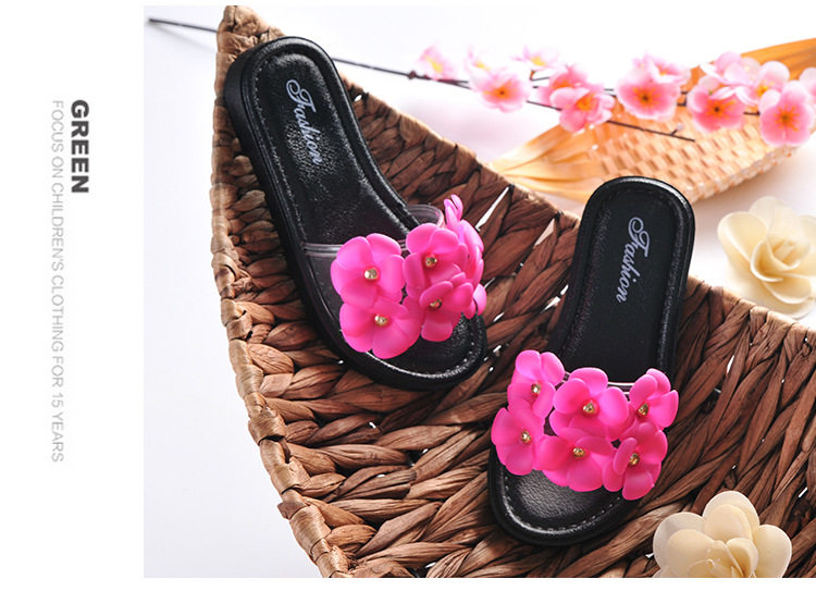 Pantoufles enfants en autre pour été - semelle PU - Ref 986795 Image 13