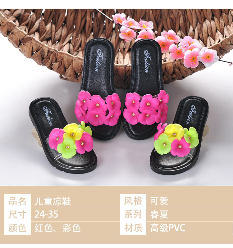 Pantoufles enfants en autre pour été - semelle PU - Ref 986795 Image 9