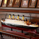 Titanic model wooden sailboat decoration living room simulation cruise ship finished ship boutique home decoration
