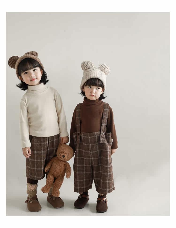 Детский осенний комбинезон, штаны, ретро комплект, бретели, в британском стиле, стиль     