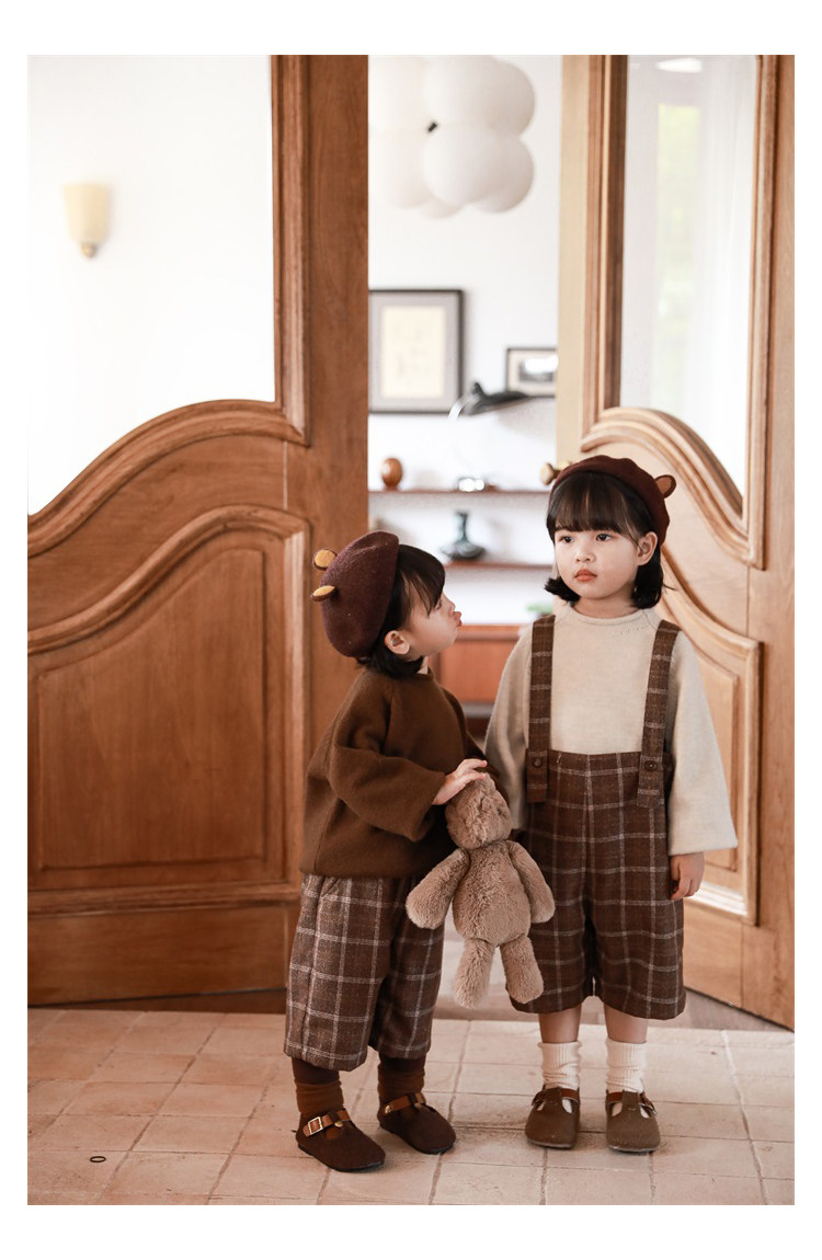 Детский осенний комбинезон, штаны, ретро комплект, бретели, в британском стиле, стиль     