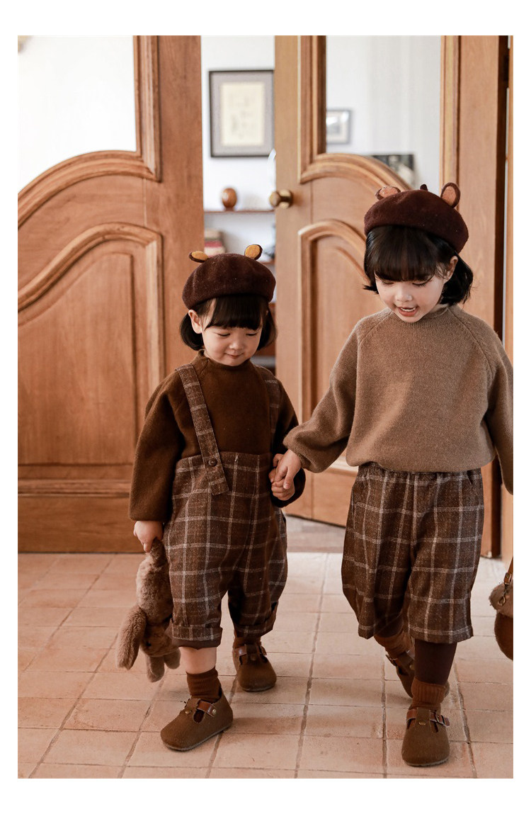 Детский осенний комбинезон, штаны, ретро комплект, бретели, в британском стиле, стиль     