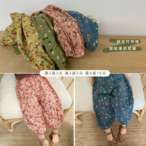 Young Yo-yo Girl National Wind Shattresses Pants Summer Dress New Womens Baby Foreign Air Mosquito Pants Children Loose Casual Pants
