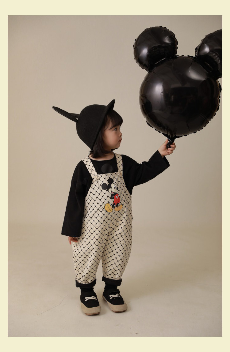 Дисней, детский ретро износостойкий комбинезон, повседневные брюки, штаны, Дисней Микки Маус, в корейском стиле yoehyaul/幼悠 