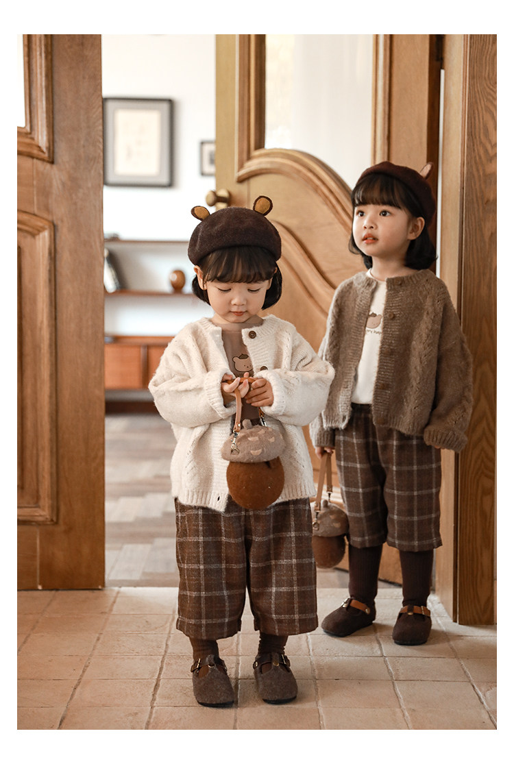 Детский осенний комбинезон, штаны, ретро комплект, бретели, в британском стиле, стиль     