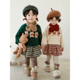 Зимние детские леггинсы, штаны, утепленные трехмерные джинсы с начесом для отдыха