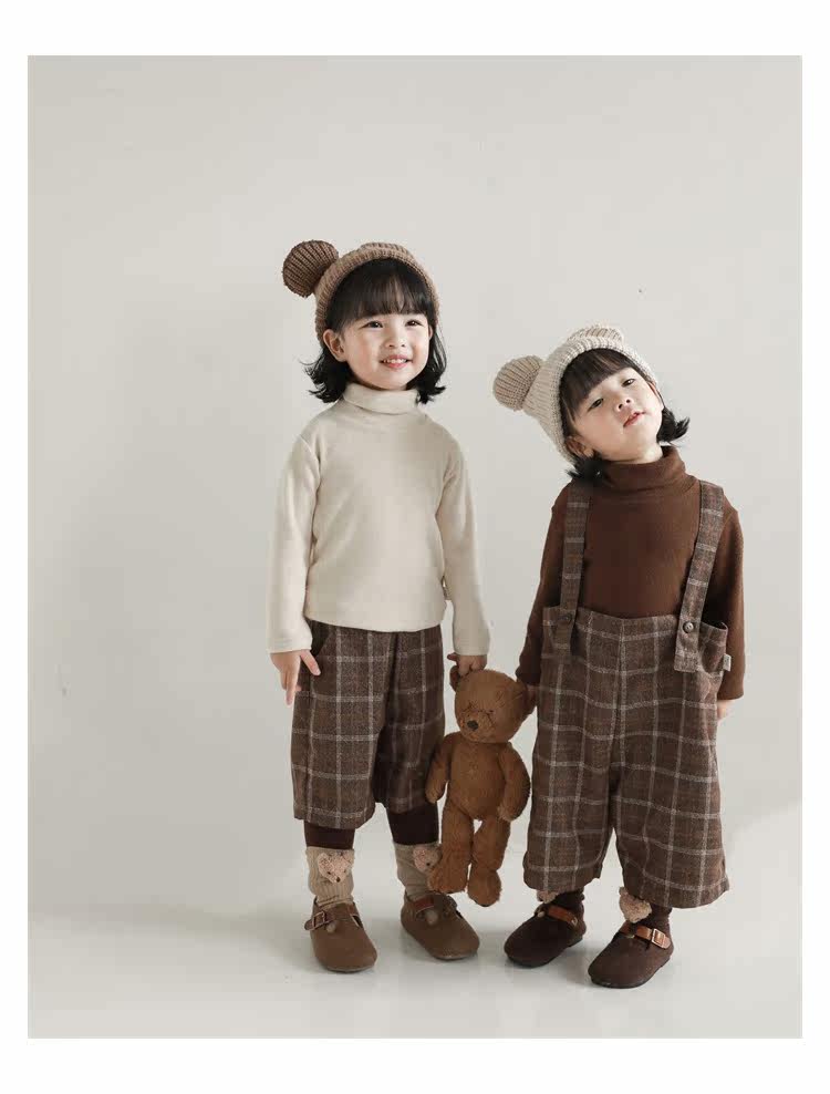 Детский осенний комбинезон, штаны, ретро комплект, бретели, в британском стиле, стиль     