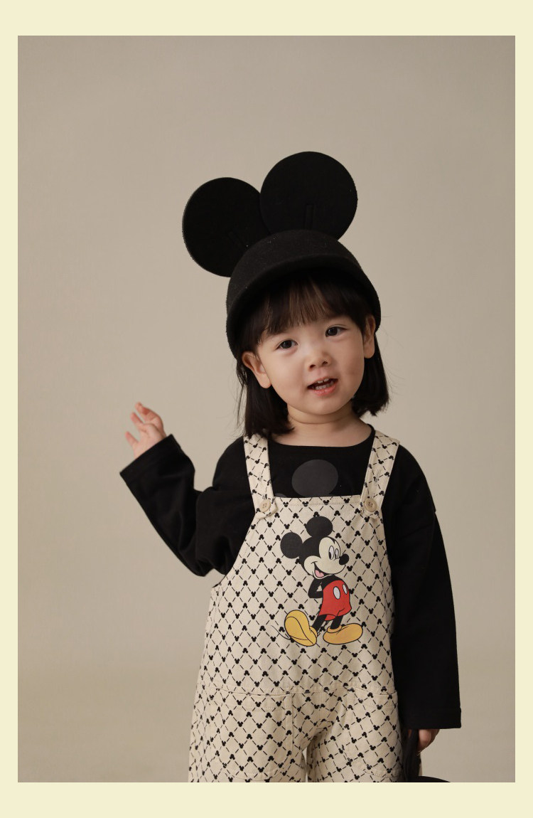 Дисней, детский ретро износостойкий комбинезон, повседневные брюки, штаны, Дисней Микки Маус, в корейском стиле yoehyaul/幼悠 