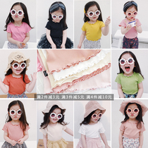 Young Yo-yo Dresses Summer Clothing 2022 Newborn Daughter Baby Clothes Girl Pure Cotton Agaric Side Short Sleeve Blouse
