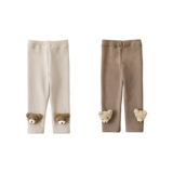 Зимние детские леггинсы, штаны, утепленные трехмерные джинсы с начесом для отдыха