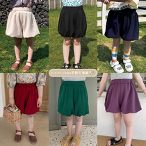 Young Yo-yo Girl 100 Lap Light Cage Pants 2022 Summer New Children Foreign Air Casual Shorts Women Baby Big PP Pants