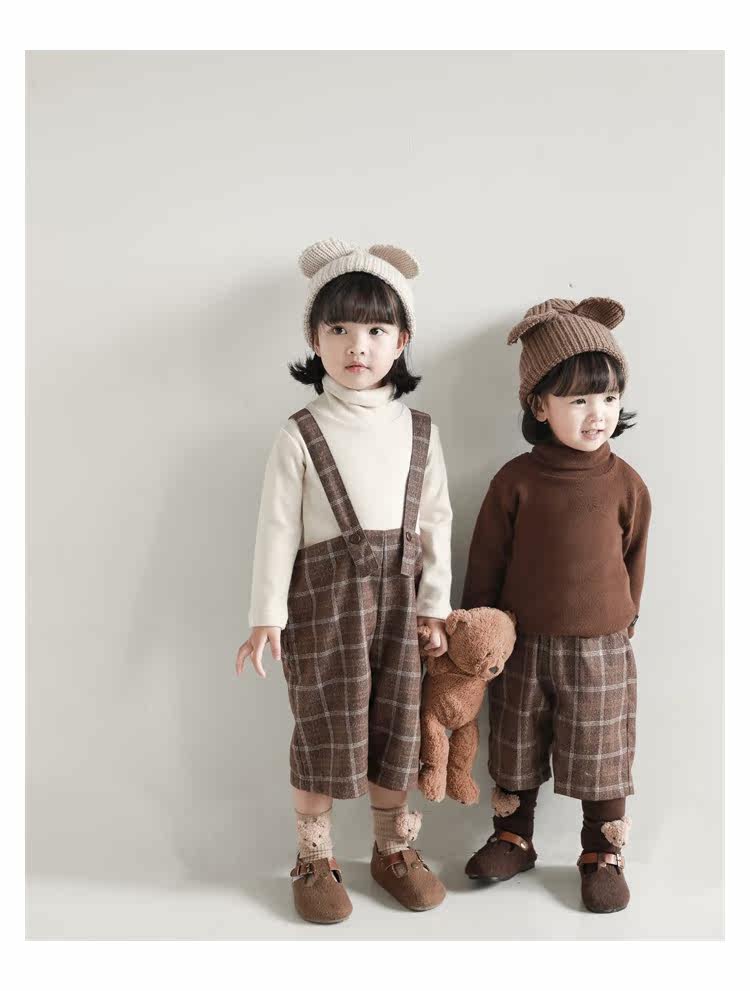 Детский осенний комбинезон, штаны, ретро комплект, бретели, в британском стиле, стиль     