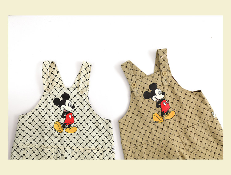 Дисней, детский ретро износостойкий комбинезон, повседневные брюки, штаны, Дисней Микки Маус, в корейском стиле yoehyaul/幼悠 