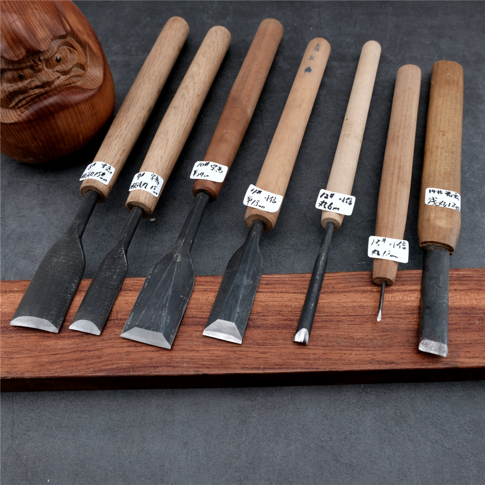 Solitary Items Small Props Engraving Shovels Japan Engraving Knife Pill Knife Flat Knife Flat Knife Single Anted Green Paper Steel Lone