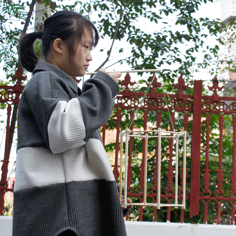 Spring Festival Lantern Decoration Palace Lantern Bracket Bamboo Lantern Children's Handmade DIY Material Package Lantern Shelf Bamboo Skeleton