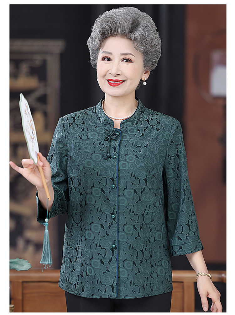 E5822 1140K ÁO SƠ MI NỮ TAIRYA DÀI TAY MÙA HÈ TRUNG NIÊN DÙNG TRONG LỄ CƯỚI THỜI TRANG NỮ LỤA TƠ TẰM G04 SẢN PHẨM MỚI