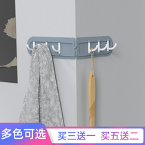 Multifunctional corner hook-adhesive type 6-linked hook wall joint-row adhesive hook wall-mounted small holding frame