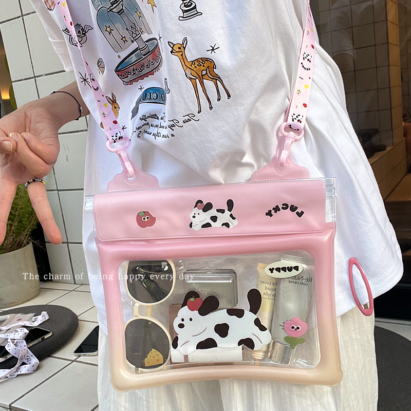 Large-Capacity Waterproof Bag, Cross-Body Waist Bag, Touch-Screen Photography, Swimming and Rafting Equipment, Water Park Cosmetics Storage