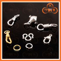 Wanwu Thai Buddha brand stainless steel titanium steel ring C ring M buckle lobster buckle rotating Eagle hook shell necklace