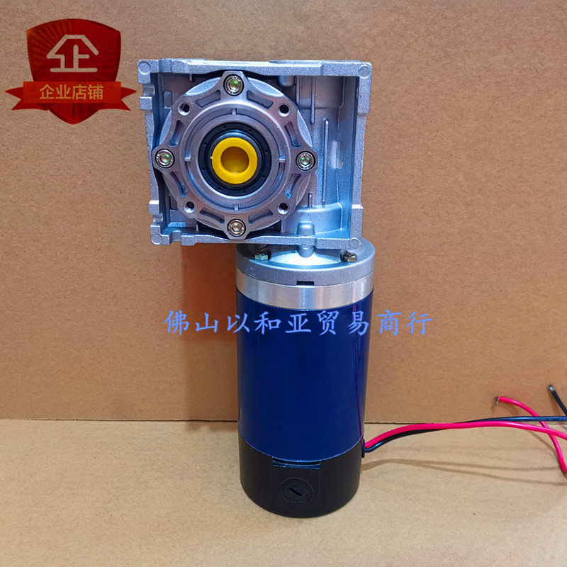 High power 250W DC motor DC24V with NMRV worm gear reducer DC speed motor