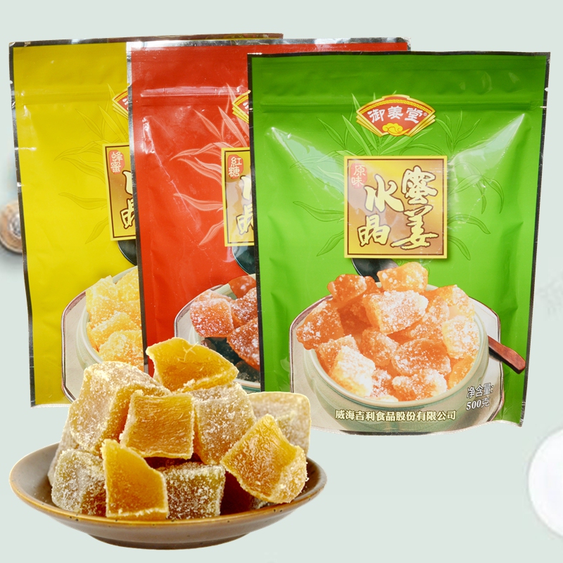 Authentic Yujiangtang Crystal Honey Ginger Candy with White Sugar, Brown Sugar, and Honey in Three Flavors: Ginger Candy, Real Large Ginger Chunks, Lushan Authentic Yujiangtang Crystal Honey Ginger Candy with White Sugar, Brown Sugar, and Honey in Three Flavors: Ginger Candy, Real Large Ginger Chunks, Lushan