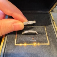 Direct mail for Japanese purchasing agent Graff/Graff signature series Platinum Ring 3.2mm 2.3mm