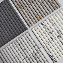 Natural Convexity Semi-Arched Strip Stick stone mosaic Hotel Minjuku Restaurant Wall Stereo Decorative Tiles