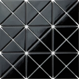 Jia du Simple Triangular White Black Bright Matte Mosaic Want, Ground Non -Slip Modern Tile Новый продукт