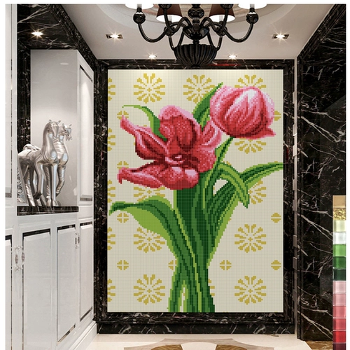 Jia du Fengwei Tu Crystal Glass Mosaic TV Фоновая головоломка загадка на стенах -головоломка популярная зеркало настройка зеркала