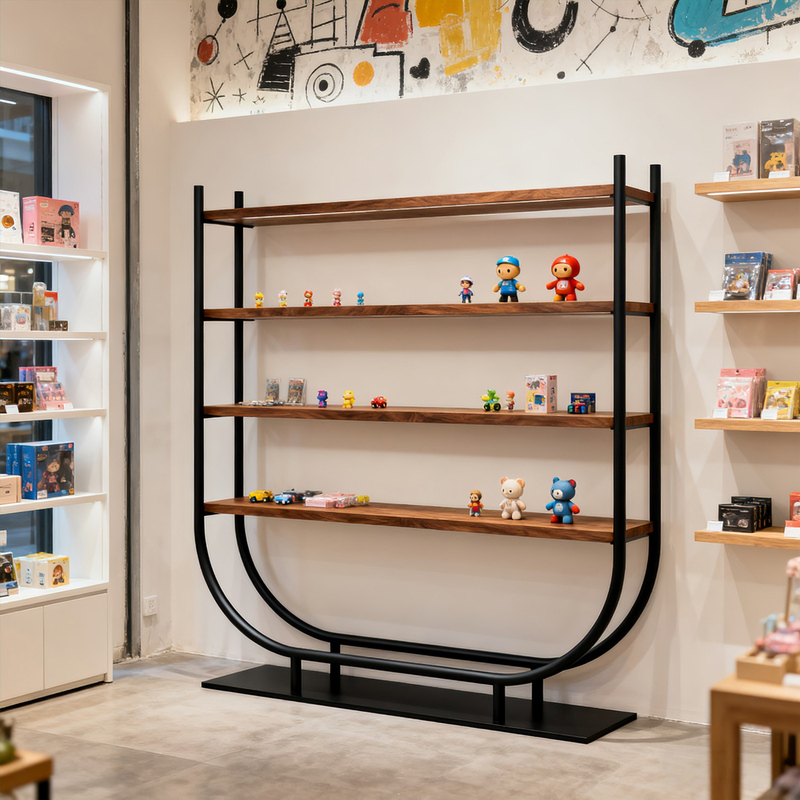 Nordic Iron Art Bookshelf Boutique Store Simple Floor-Standing Display Rack Multi-Layer Decorative Rack Nordic Iron Art Bookshelf Boutique Store Simple Floor-Standing Display Rack Multi-Layer Decorative Rack