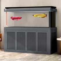 Special fish tank large living room home 2022 new ecological office ultra-white custom-free water dragon fish tank