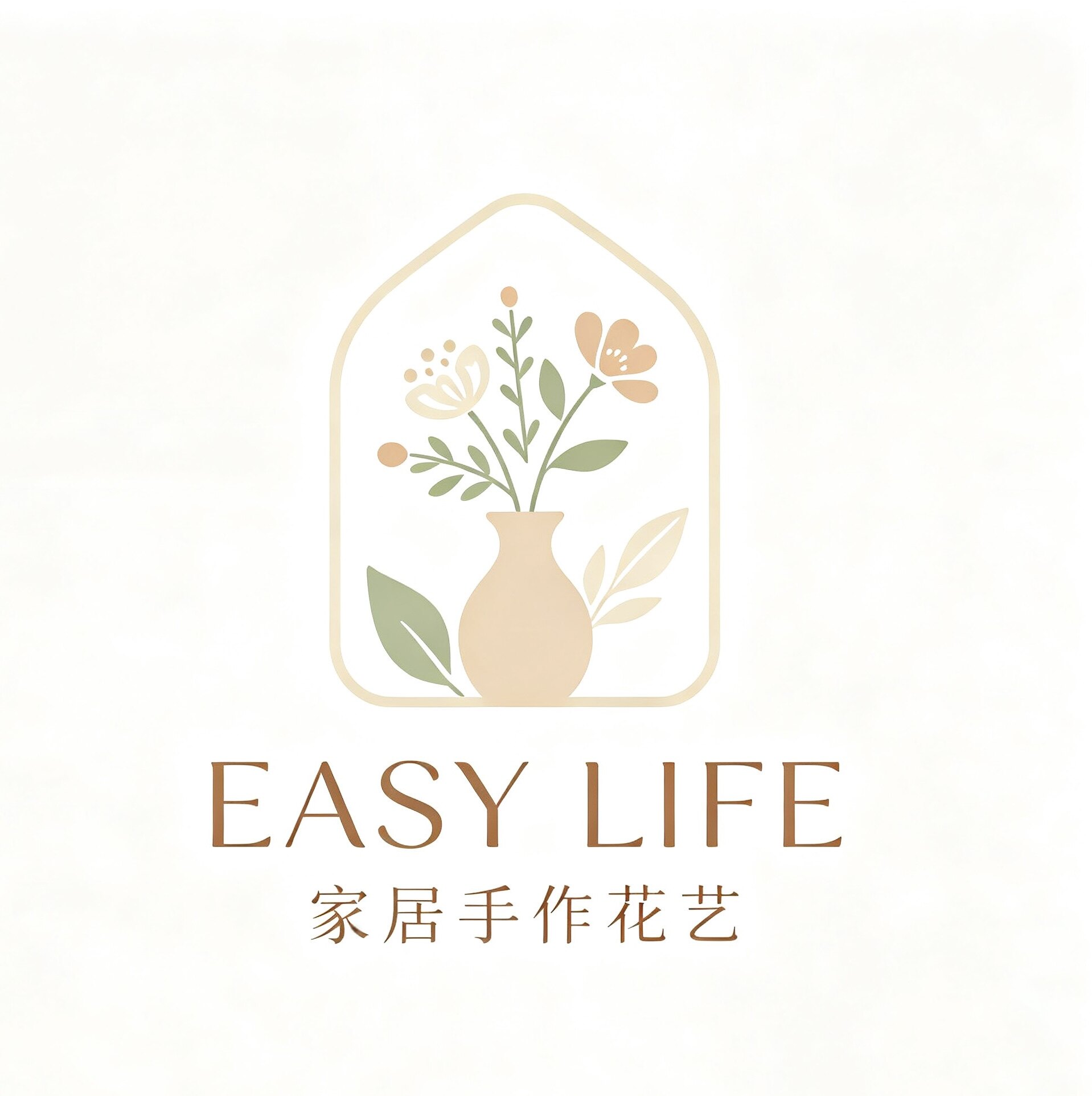 EASY LIFE家居手作花艺的LOGO