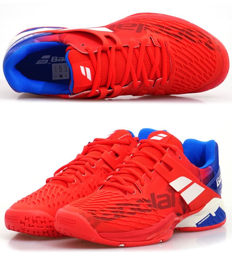 Đích thực kho báu Babolat Propulse nam 2018 giày tennis mới mang giày thể thao 30S18208 jordan dior cổ thấp