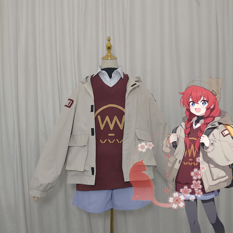 Chiba City Kojiki Minori Cosplay Costume Camping Outfit Cosplay Women's Clothing