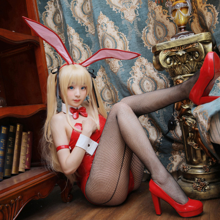 (City of Chiba) how to develop a passerby heroine cos Yingli pear bunny girl cosplay costume