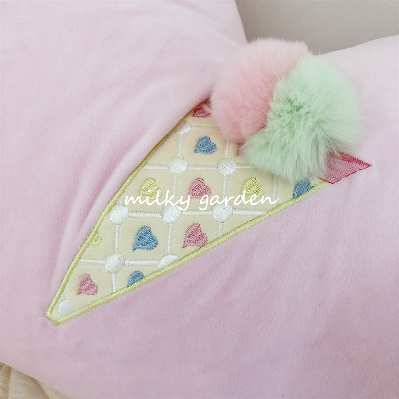 Milky vườn cô gái trái tim vương miện kem gối giường trở lại phong cách Hàn Quốc gió Bắc Âu đệm - Trở lại đệm / Bolsters Chăn gối ngủ văn phòng 3 in 1