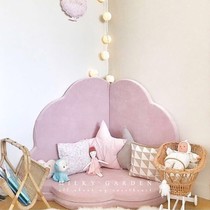 milky garden ins Nordic petal decorative floor mat sponge cushion multifunctional cloud game mat