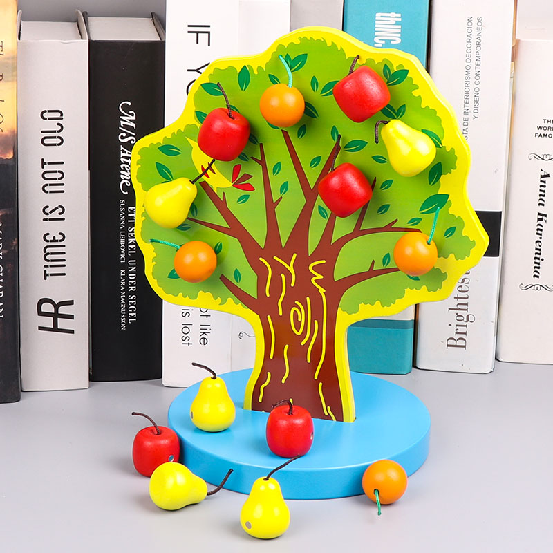 Baby magnetic tree Montessori educational early education toys children's fine motor concentration training Montessori teaching aids