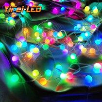  Point control symphony WS2812 Milky white bulb curtain light string net light Outdoor waterproof waterfall light Cabinet decorative light