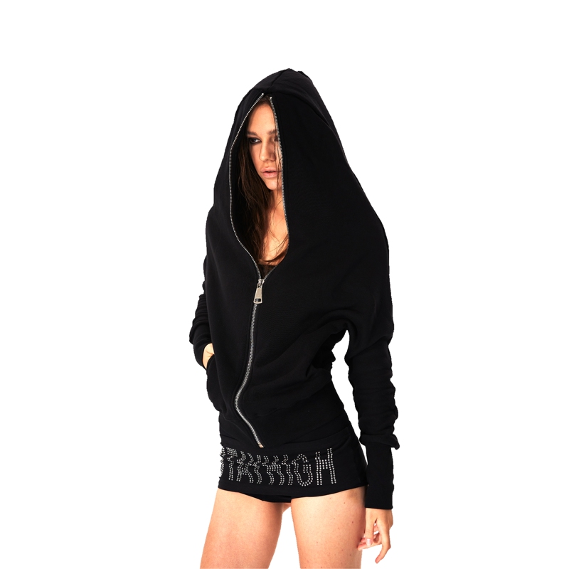 Justlik3Us 26Ss Hooded Zip-Up Terry Stacked Long-Sleeve Loose Unisex Sweatshirt Casual Justlik3Us 26Ss Hooded Zip-Up Terry Stacked Long-Sleeve Loose Unisex Sweatshirt Casual