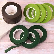 Floral Rubberized Fabric Green Adhesive Tape Paper Transparent Handmade Flower Diy Wedding Car Without Mark Roses Flowers Bouquet Material Bag Flowers