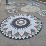 Уличная вилла, антикварная нескользящая мозаика, ископаемые