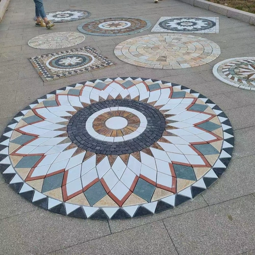 Уличная вилла, антикварная нескользящая мозаика, ископаемые